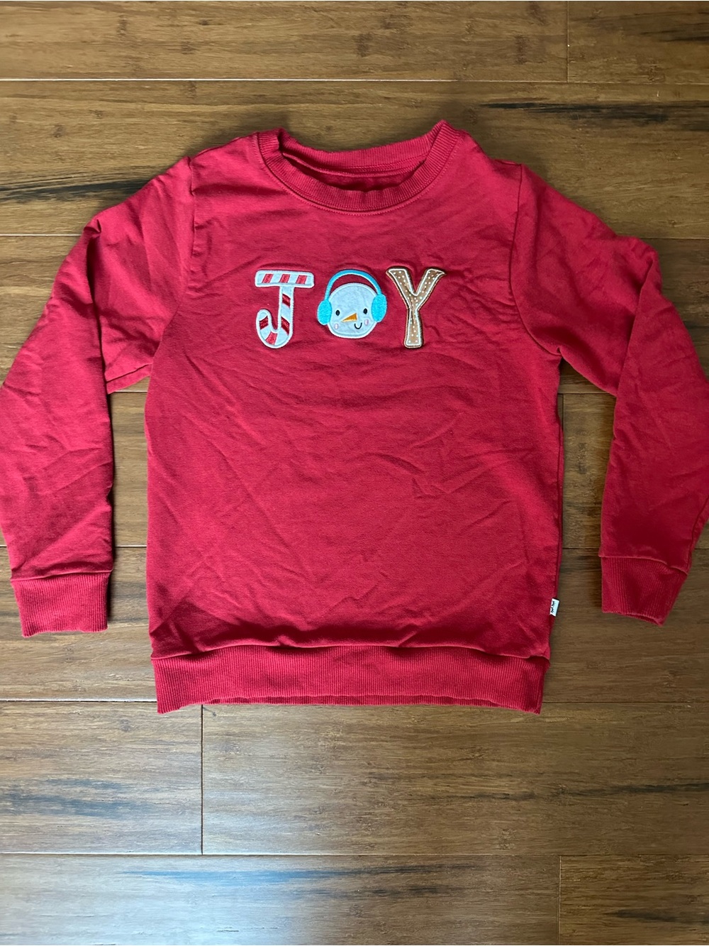 Little Sleepies PLAY Red 'JOY' Holiday Christmas Bamboo Sweatshirt